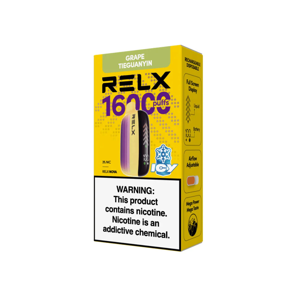 RELX Nova 16000 Puffs – Long-lasting Disposable Vape