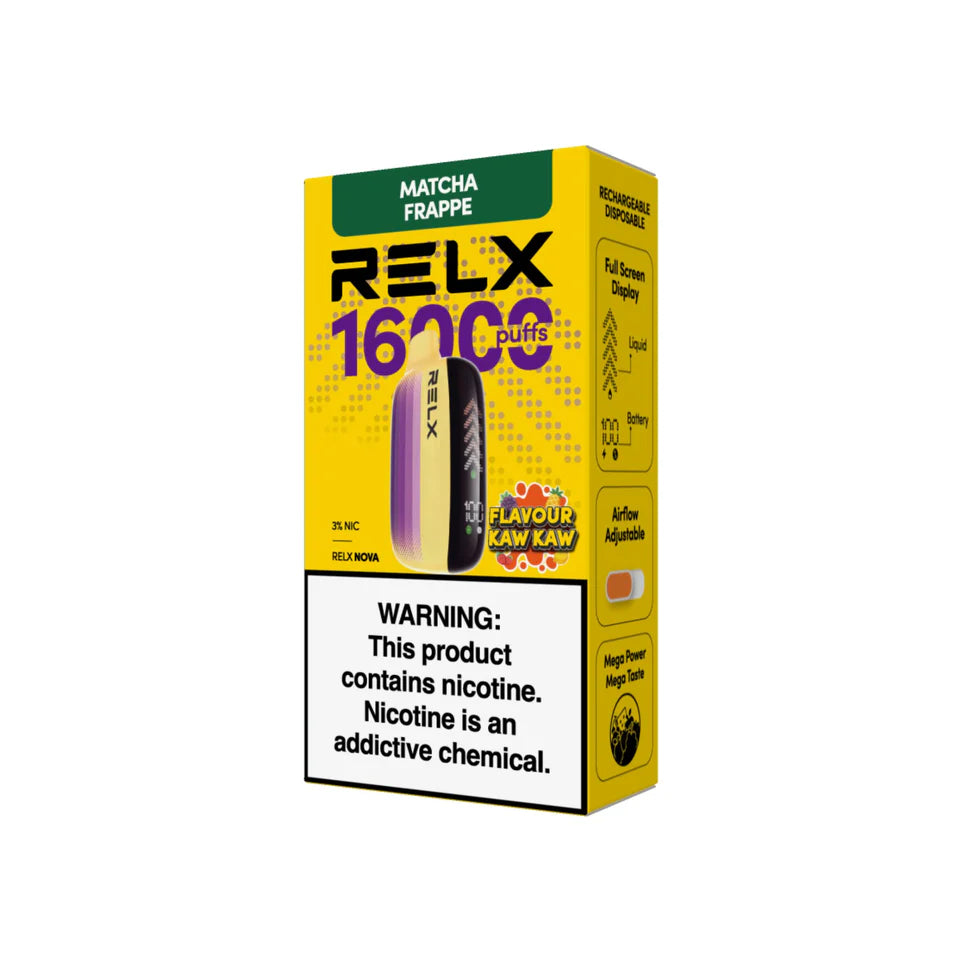 RELX Nova 16000 Puffs – Long-lasting Disposable Vape