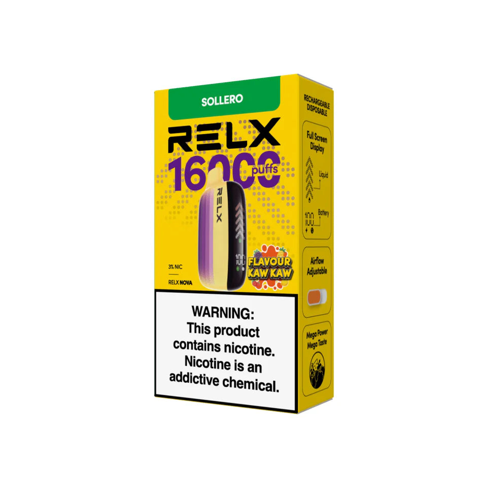 RELX Nova 16000 Puffs – Long-lasting Disposable Vape
